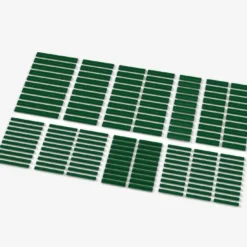 Brix Lange Plates, gemischt, grün