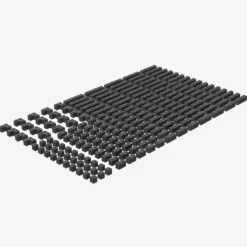 Brix 200 Stück, 1er Steine gemischt, Dark Bluish Gray