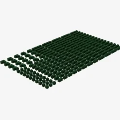 Brix 200 Stück, 1er Steine gemischt, Dark Green