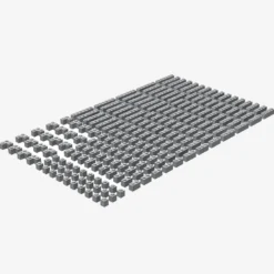 Brix 200 Stück, 1er Steine gemischt, Light Bluish Gray