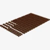 Brix 200 Stück, 1er Steine gemischt, Reddish Brown