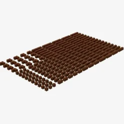 Brix 200 Stück, 1er Steine gemischt, Reddish Brown