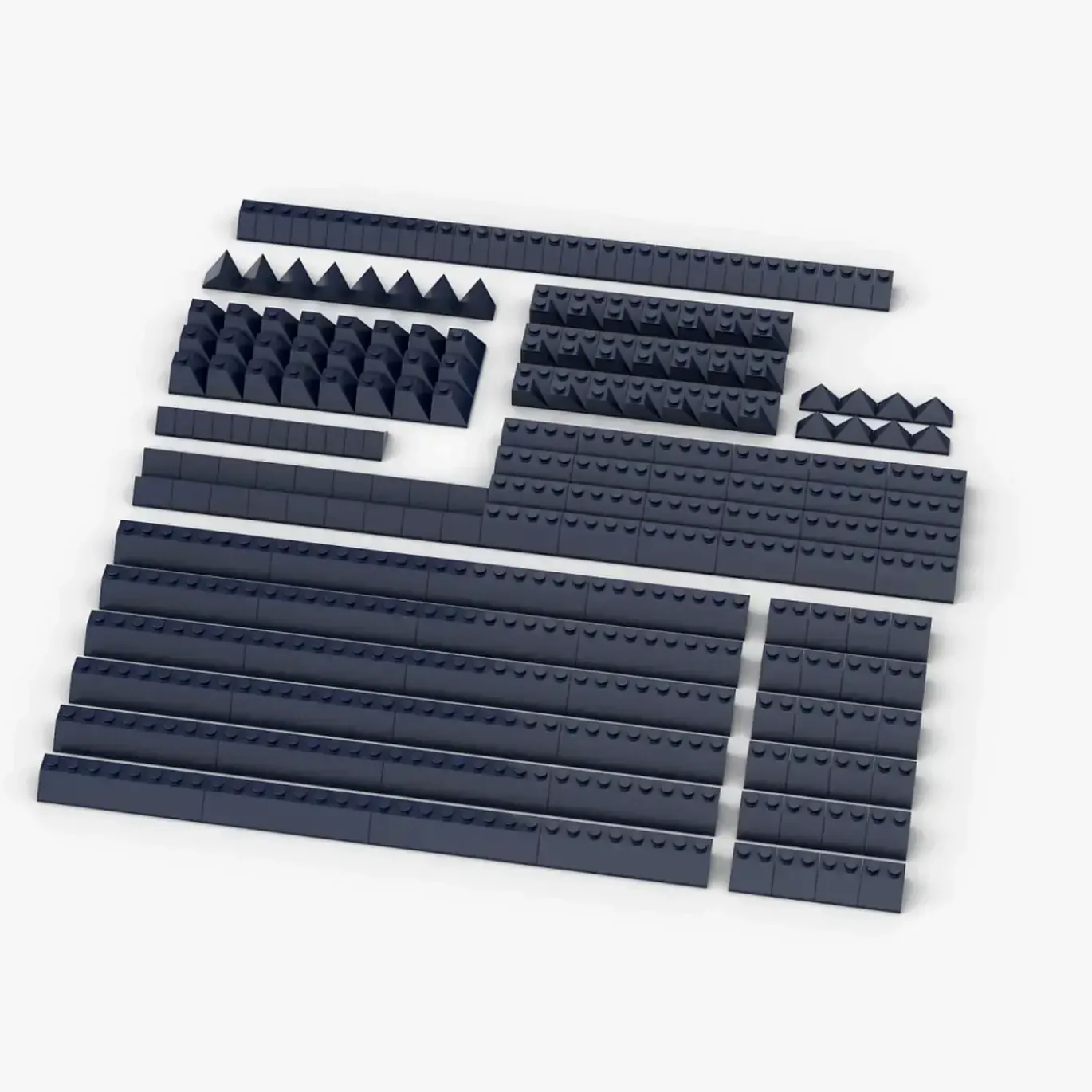 Brix 200 Stück, Roof Slopes, Gemischt, Dark Blue