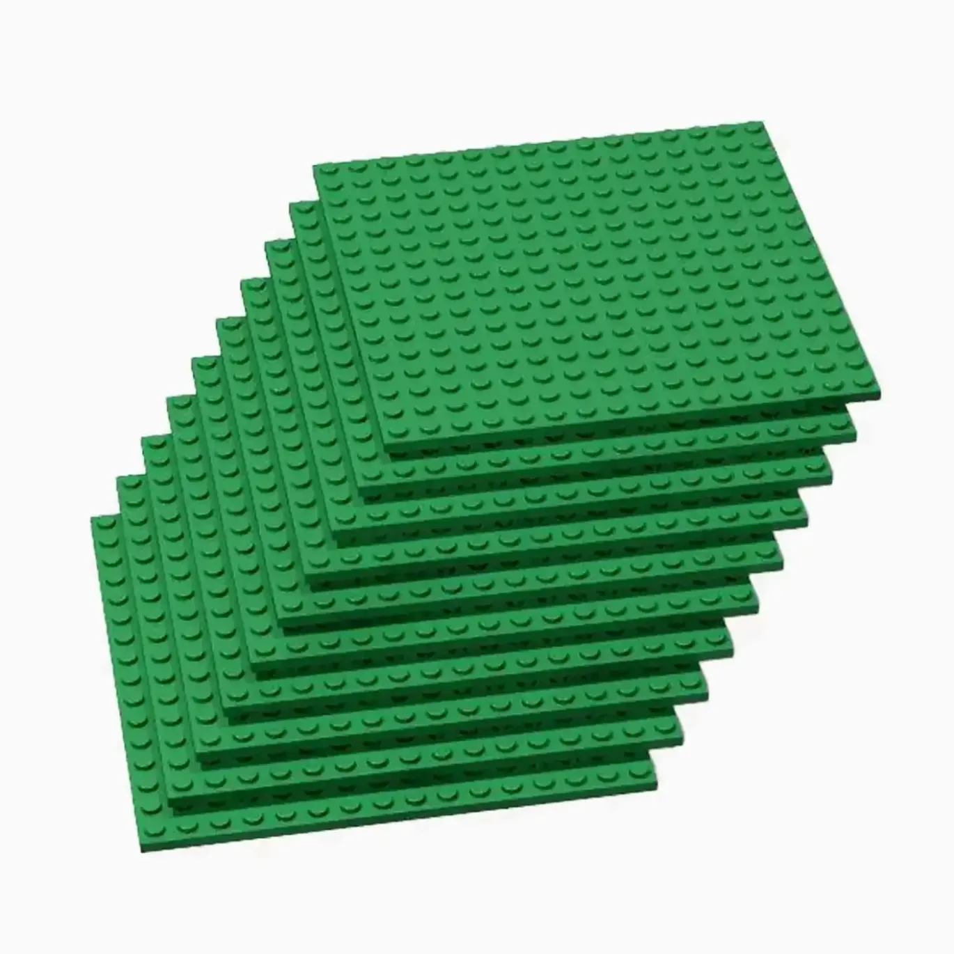 Brix 10 Stück, 16x16 Plate, grün