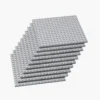 Brix 10 Stück, 16x16 Plate, hellgrau (Light Bluish Gray)