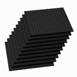 Brix 10 Stück, 16x16 Plate, schwarz