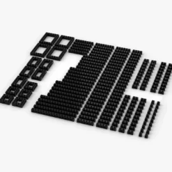 Brix Technic-Bricks, gemischt, Black