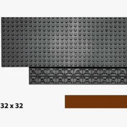Brix 32x32 Plate, braun (Reddish Brown)