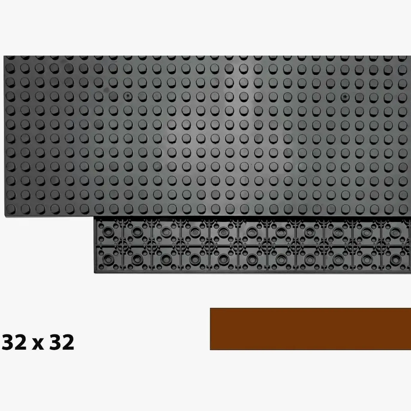 Brix 32x32 Plate, braun (Reddish Brown)