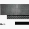 Brix 32x32 Plate, schwarz