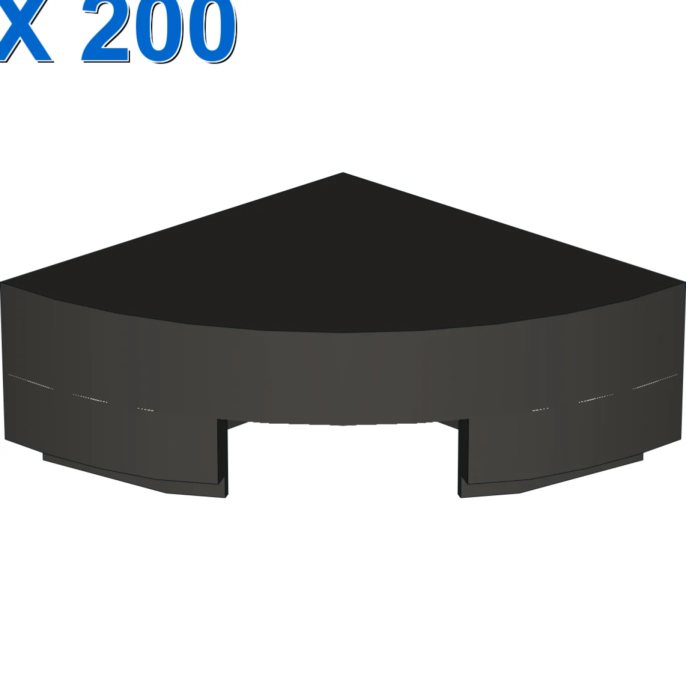 1/4 CIRCLE TILE 1X1 X 200