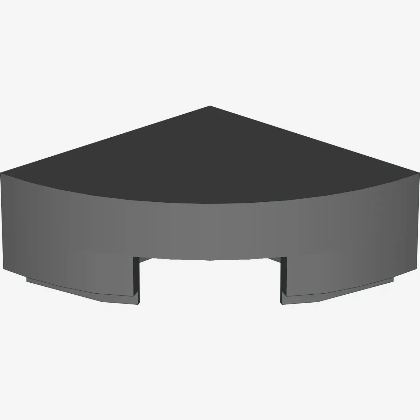1/4 CIRCLE TILE 1X1 X 200