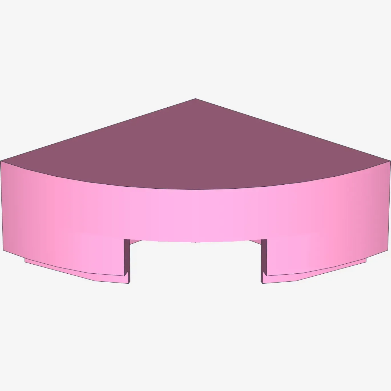 1/4 CIRCLE TILE 1X1 X 200