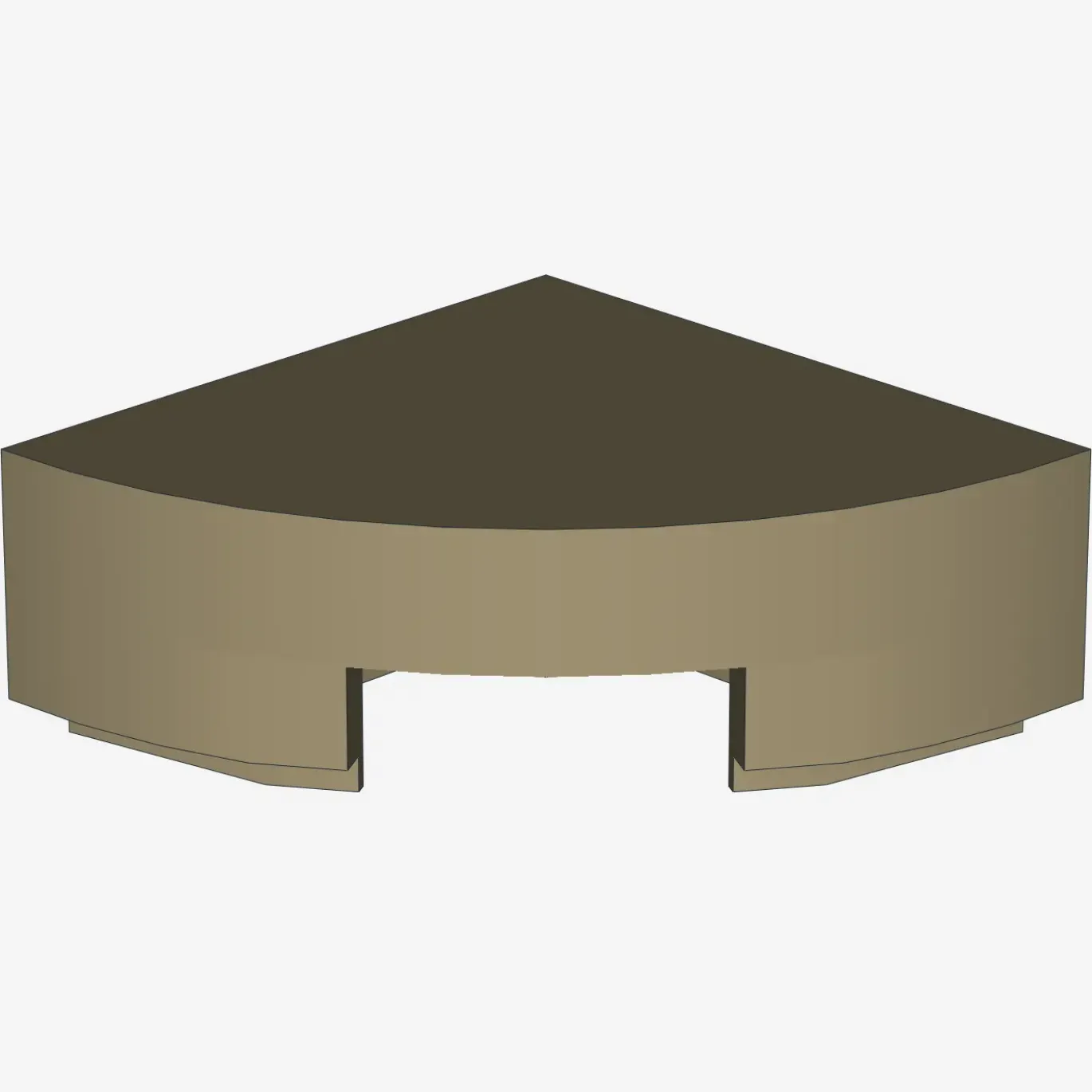 1/4 CIRCLE TILE 1X1 X 200