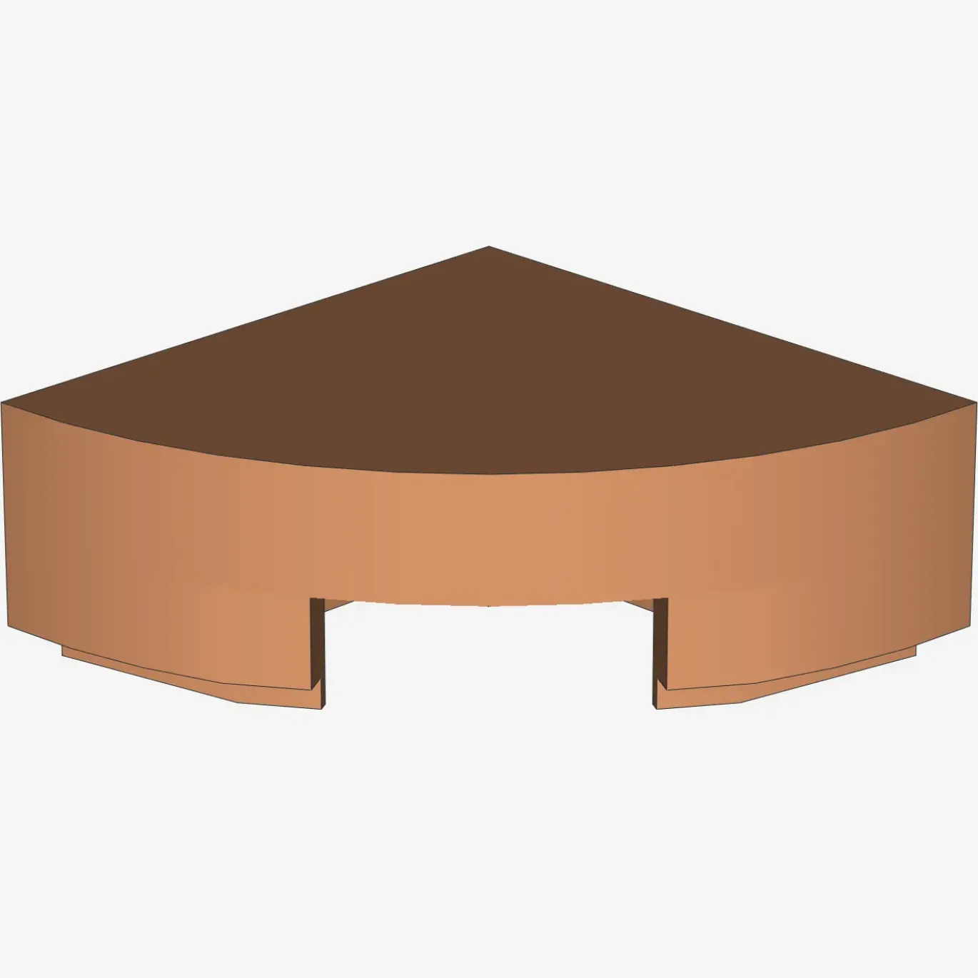 1/4 CIRCLE TILE 1X1 X 200