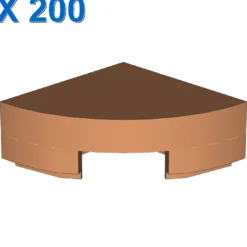 1/4 CIRCLE TILE 1X1 X 200