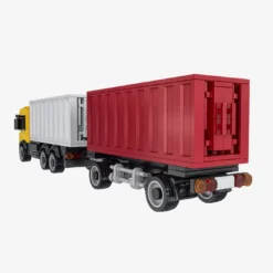 Container Lastwagen mit Anhänger