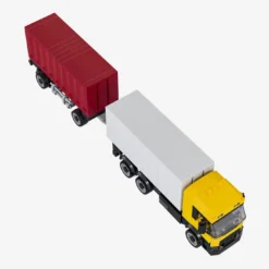 Container Lastwagen mit Anhänger