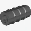 CROSS AXLE, EXTENSION M/3 RIBS X 100