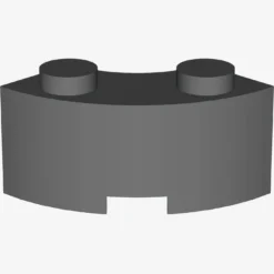 CURVED BRICK 2 KNOBS