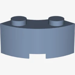 CURVED BRICK 2 KNOBS