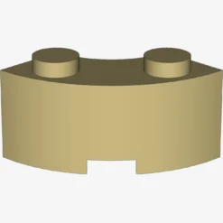 CURVED BRICK 2 KNOBS