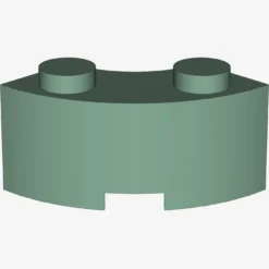 CURVED BRICK 2 KNOBS