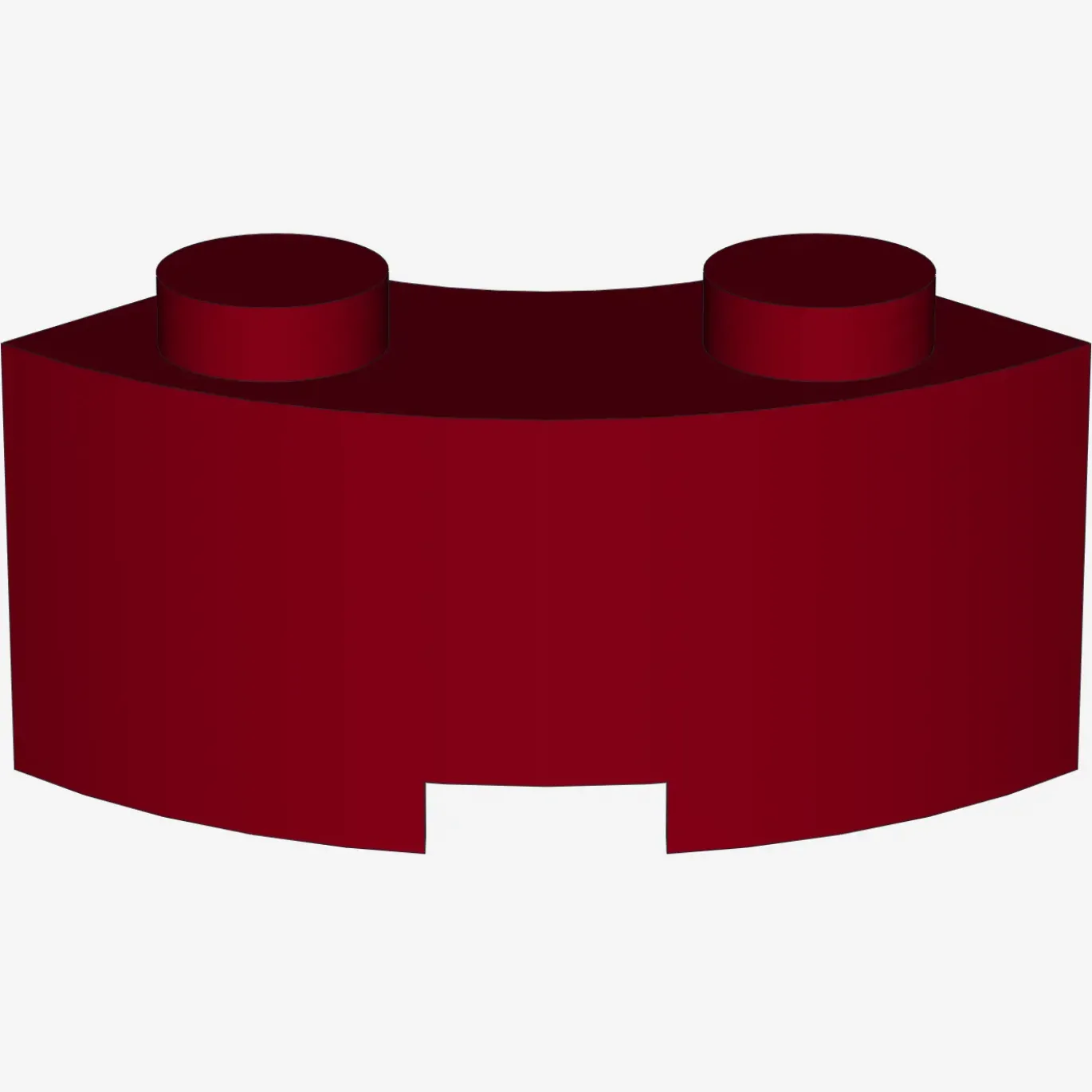 CURVED BRICK 2 KNOBS