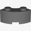 CURVED BRICK 2 KNOBS