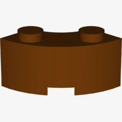 CURVED BRICK 2 KNOBS