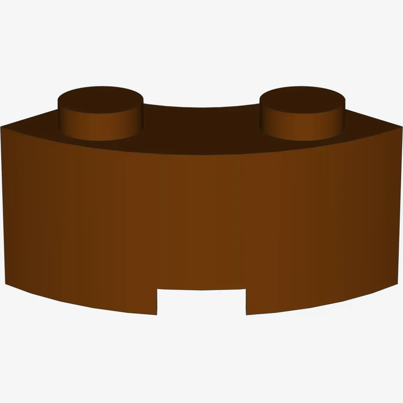 CURVED BRICK 2 KNOBS