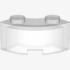 CURVED BRICK 2 KNOBS