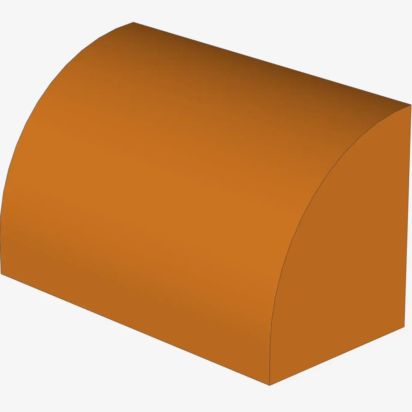 Curved Top, Brick, Modified 1 x 2 x 1 No Studs X 100