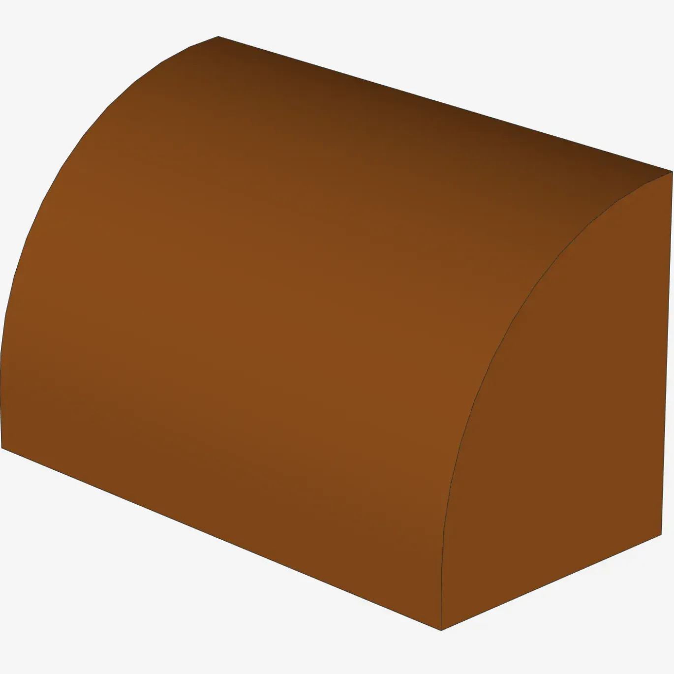 Curved Top, Brick, Modified 1 x 2 x 1 No Studs X 100