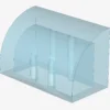 Curved Top, Brick, Modified 1 x 2 x 1 No Studs X 100
