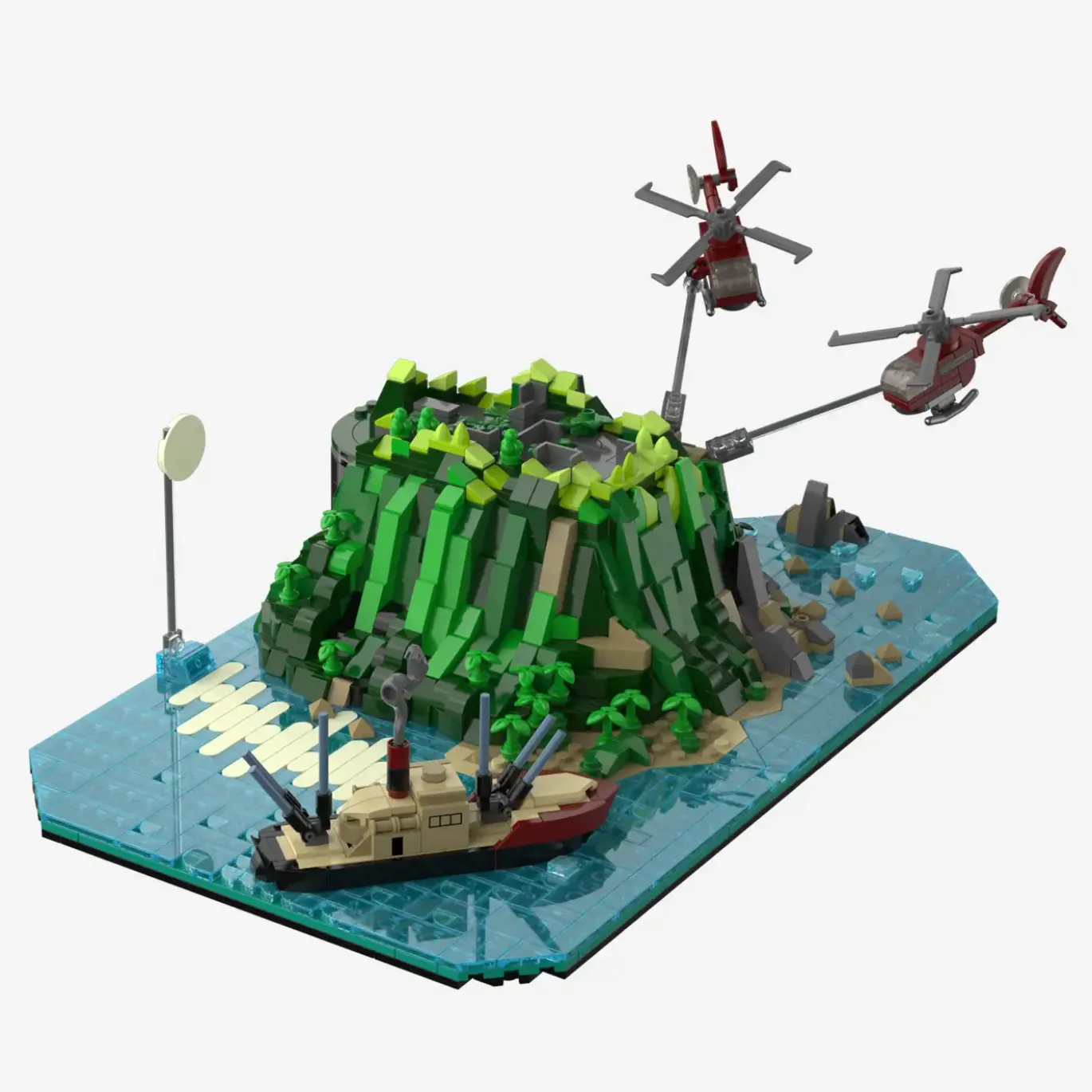 Die drei ???: Toteninsel: Diorama