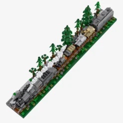Diorama Dampflok mit Panzern