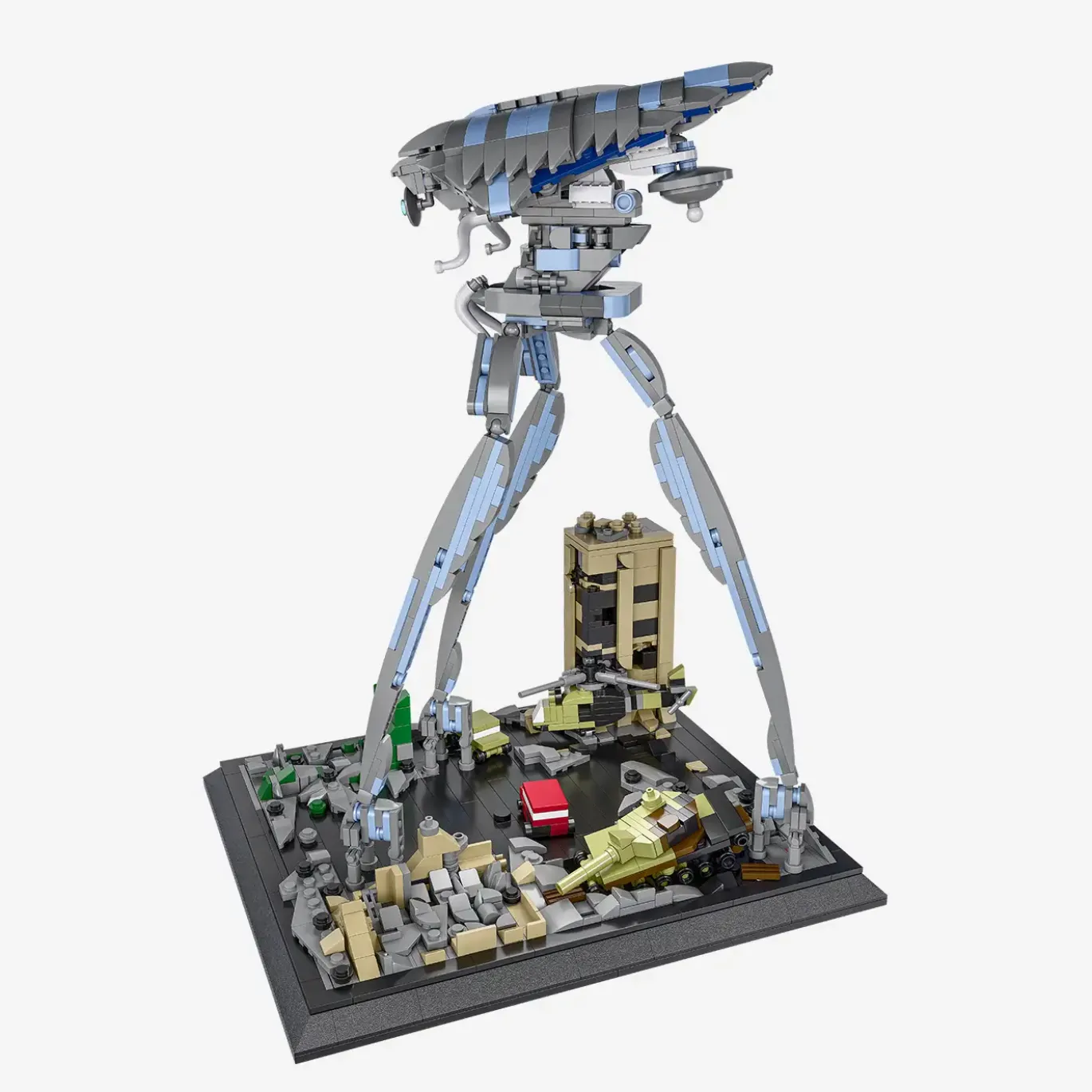 Diorama: dreibeiniger Weltenzerstörer