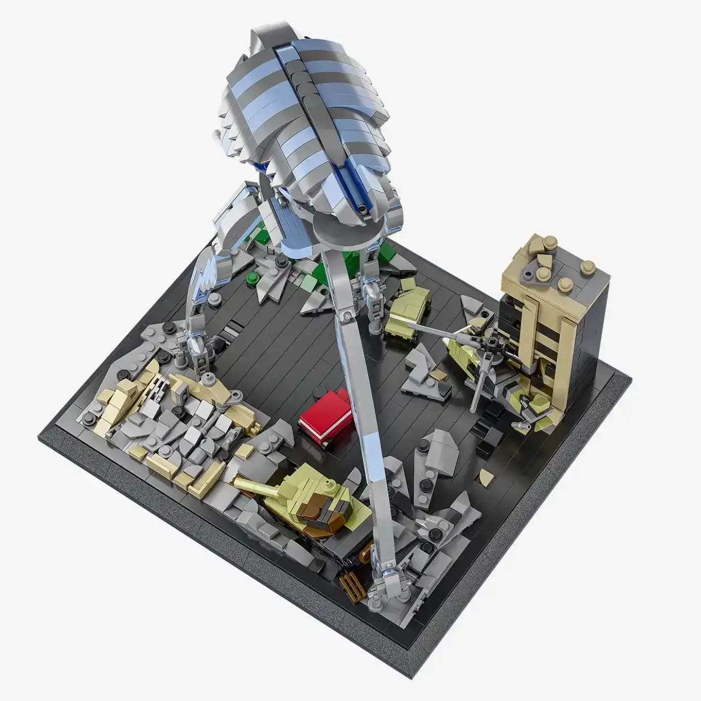 Diorama: dreibeiniger Weltenzerstörer