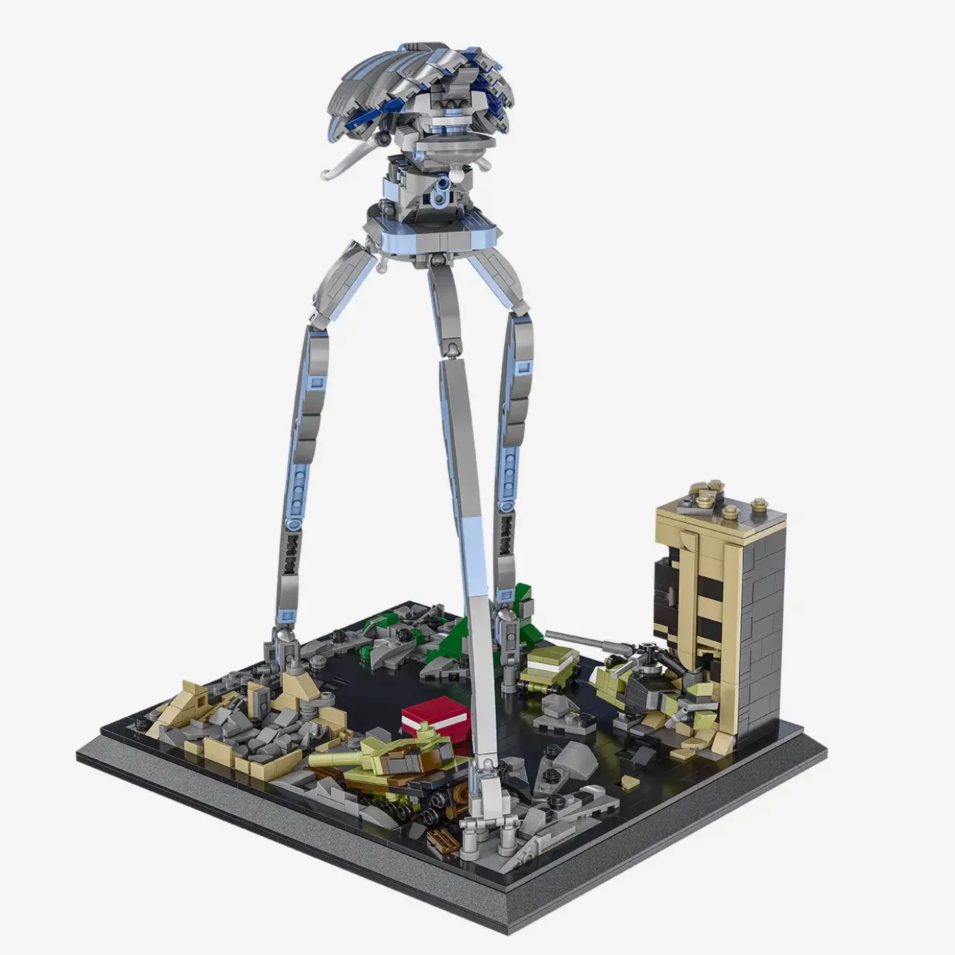 Diorama: dreibeiniger Weltenzerstörer