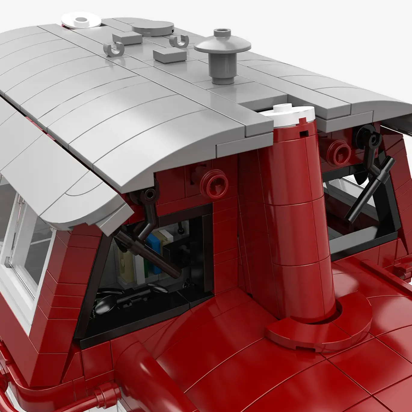 Display Lokomotive V100 dunkelrot