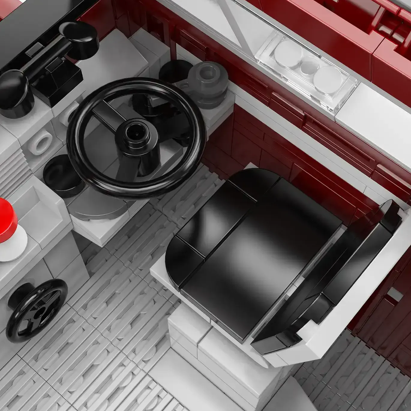 Display Lokomotive V100 dunkelrot