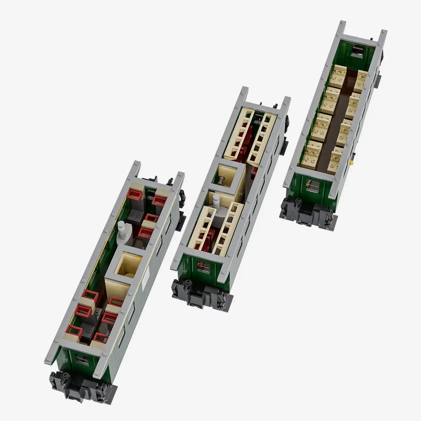 Donnerbüchse Personenwagon 1./2./3. Klasse 3 in 1 Set (8w)