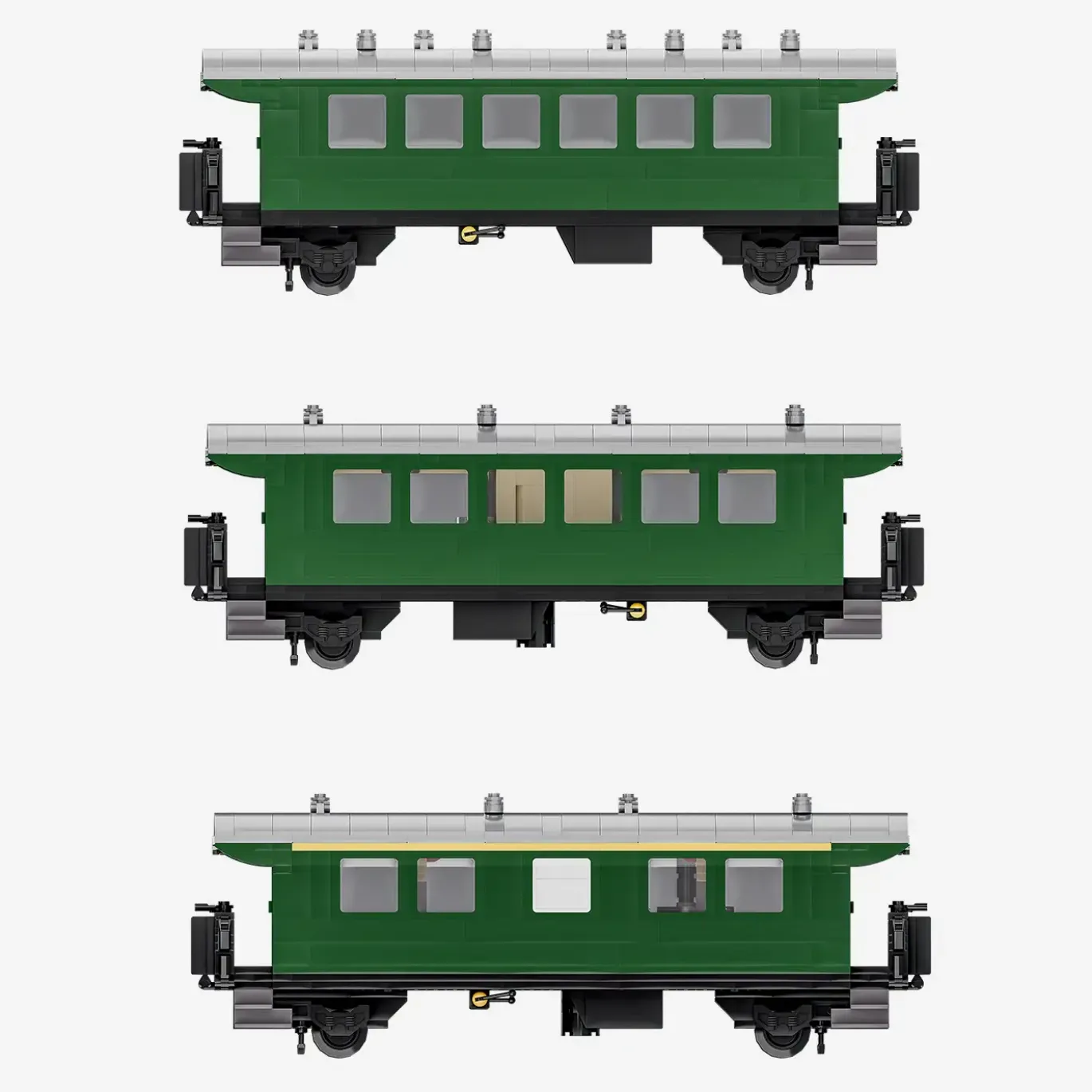 Donnerbüchse Personenwagon 1./2./3. Klasse 3 in 1 Set (8w)