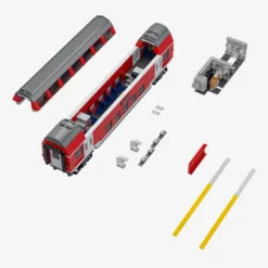 Doppelstockwagen rot 2 in 1 (8w)