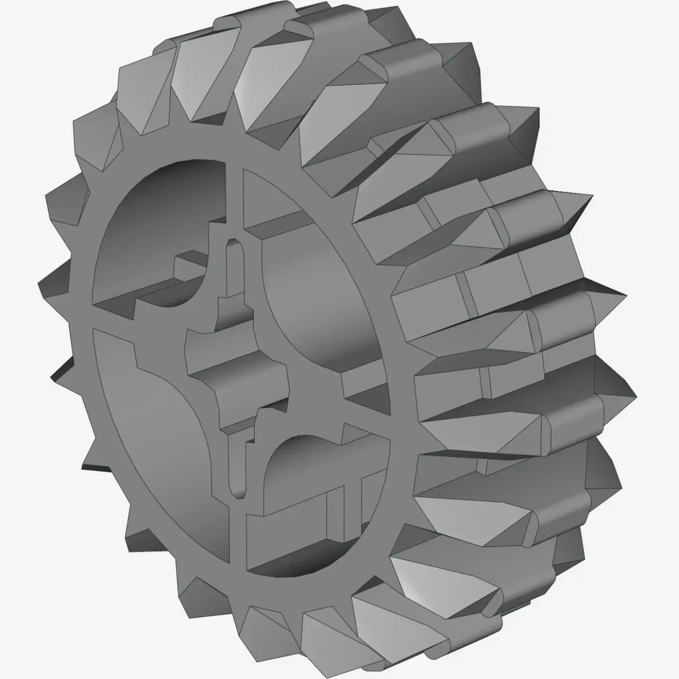 DOUBLE CONICAL WHEEL Z20 1M X 50