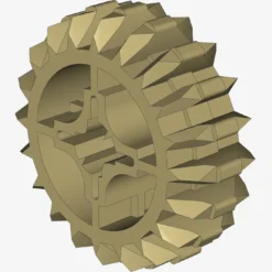 DOUBLE CONICAL WHEEL Z20 1M X 25