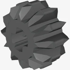 DOUBLE CONICAL WHEEL Z12 1M X 100