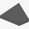END RIDGED TILE 1X2/45° X 100