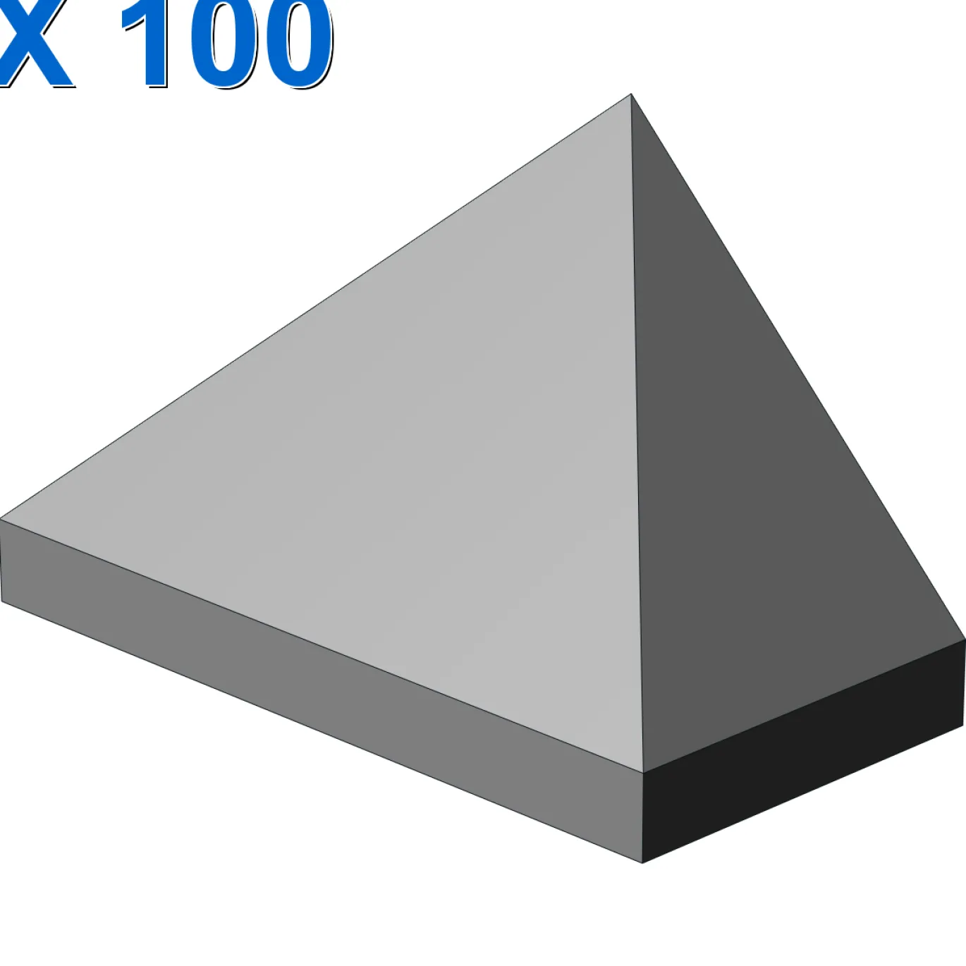 END RIDGED TILE 1X2/45° X 100